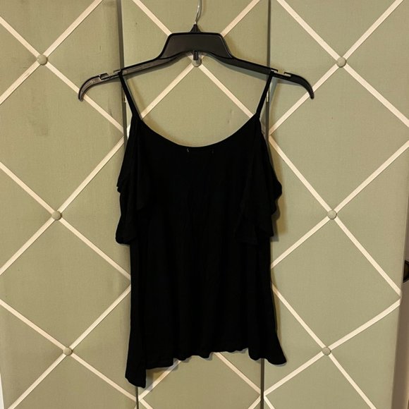 Ellie & Kate Black Cold Shoulder Top - Picture 3 of 6